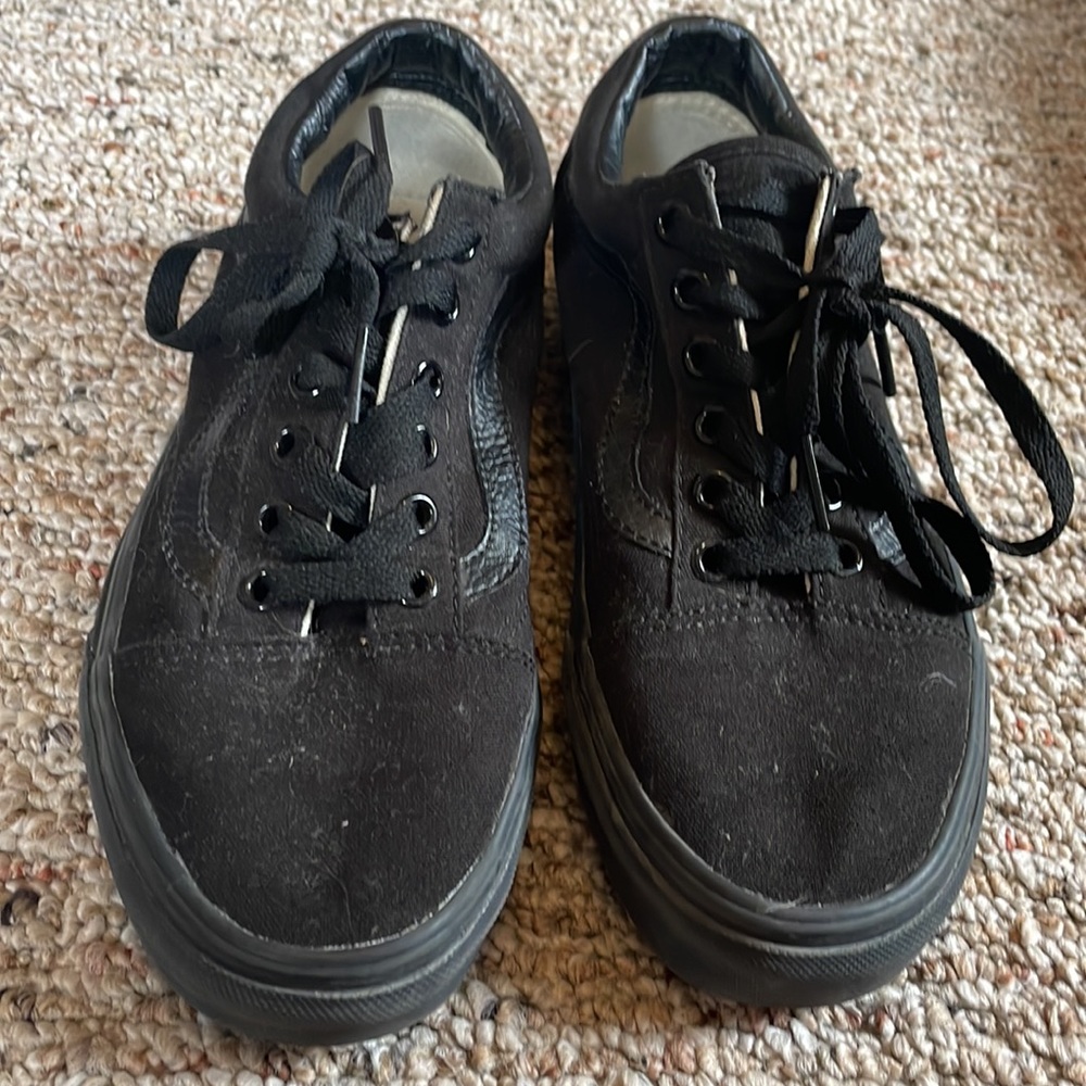 Vans old skool classics black size womens 6.5